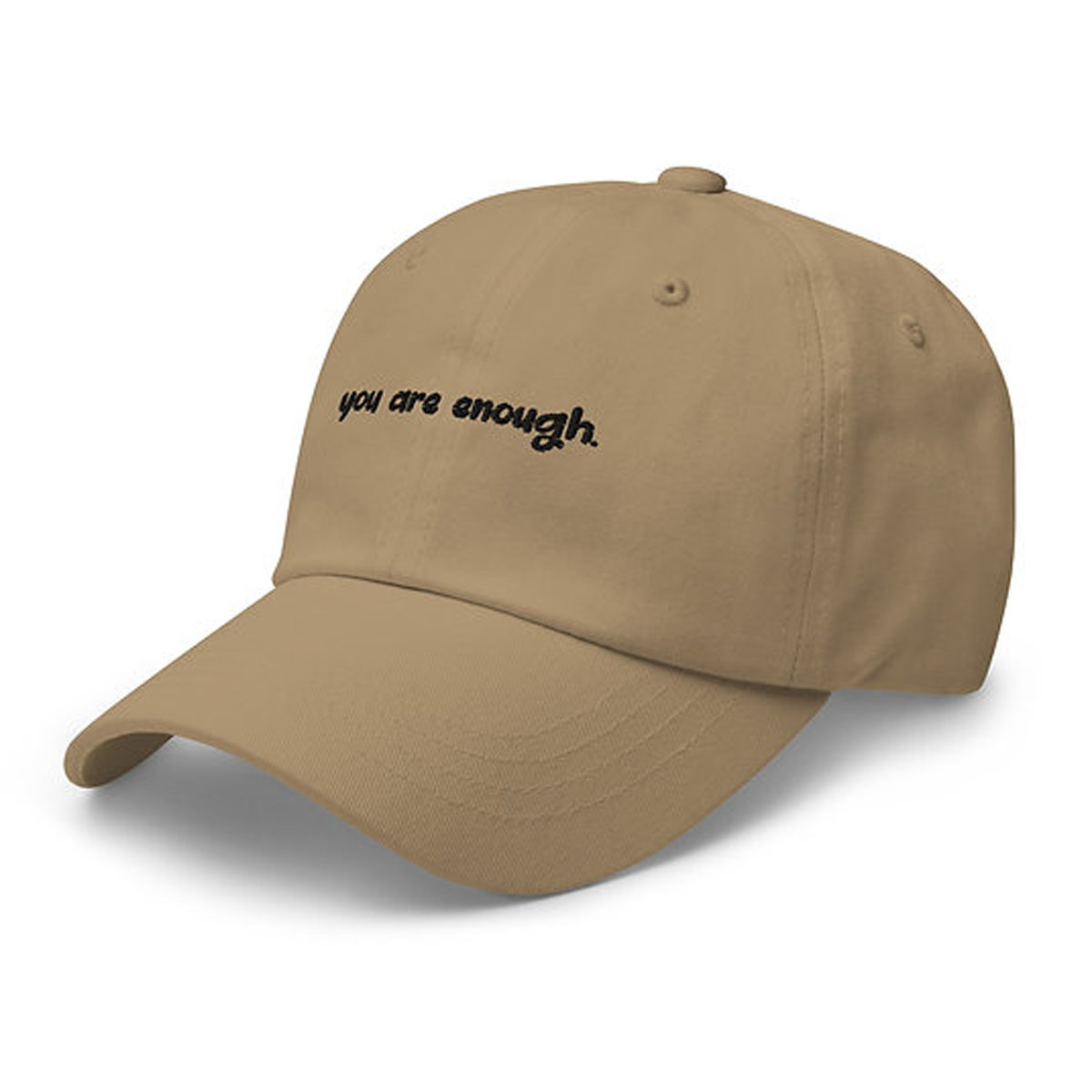 You Are Enough. Dad Hat Light - Image 4