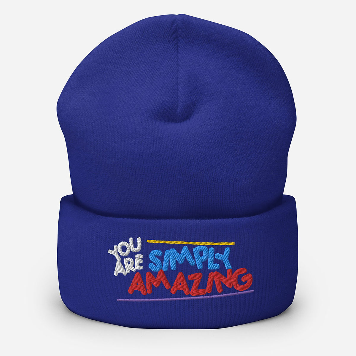 "You Are Simply Amazing" Cuffed Beanie - Image 8